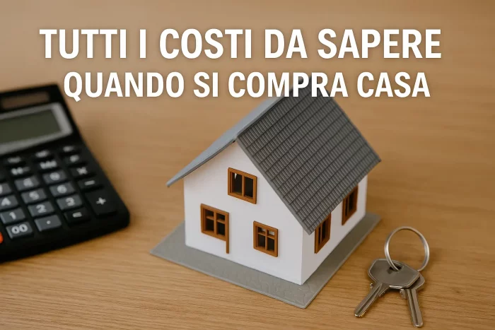 Casa, chiavi e documenti su un tavolo simbolo dei costi da considerare prima di comprare casa